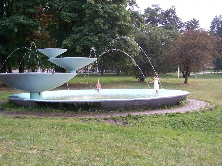 fontanna w parku niedżwiadków