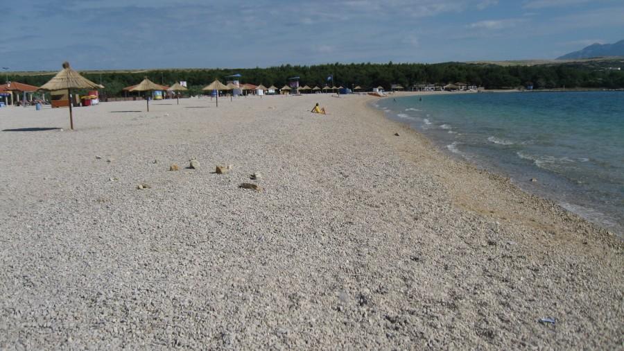 Plaża Zrce koło Novalji