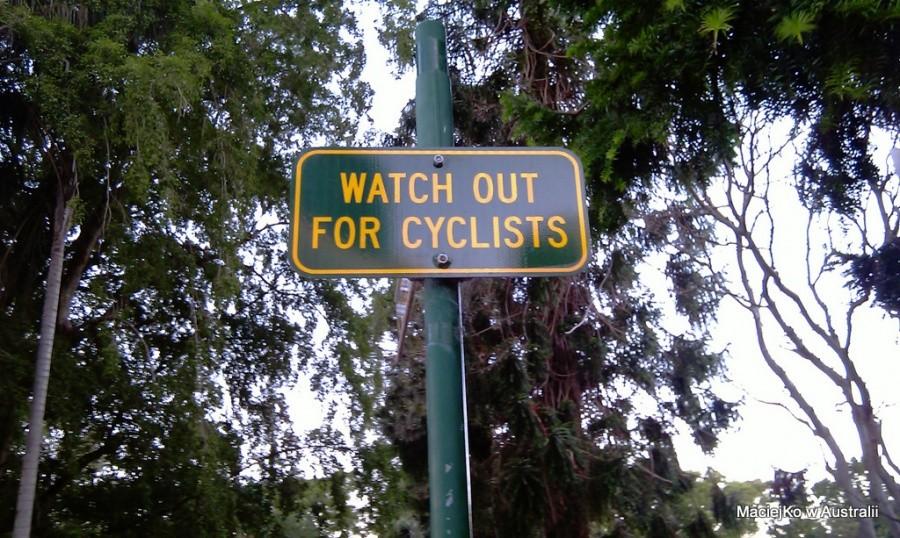 Watch out for cyclists