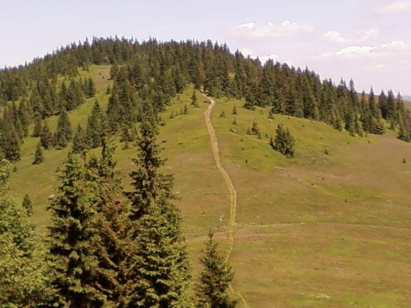 Widok z Wielkiej Rycerzowej na Małą Rycerzową