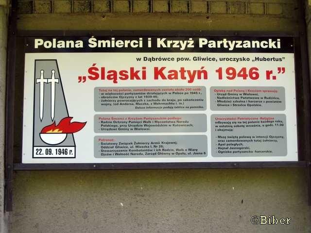 "Śląski Katyń" - tablica informacyjna