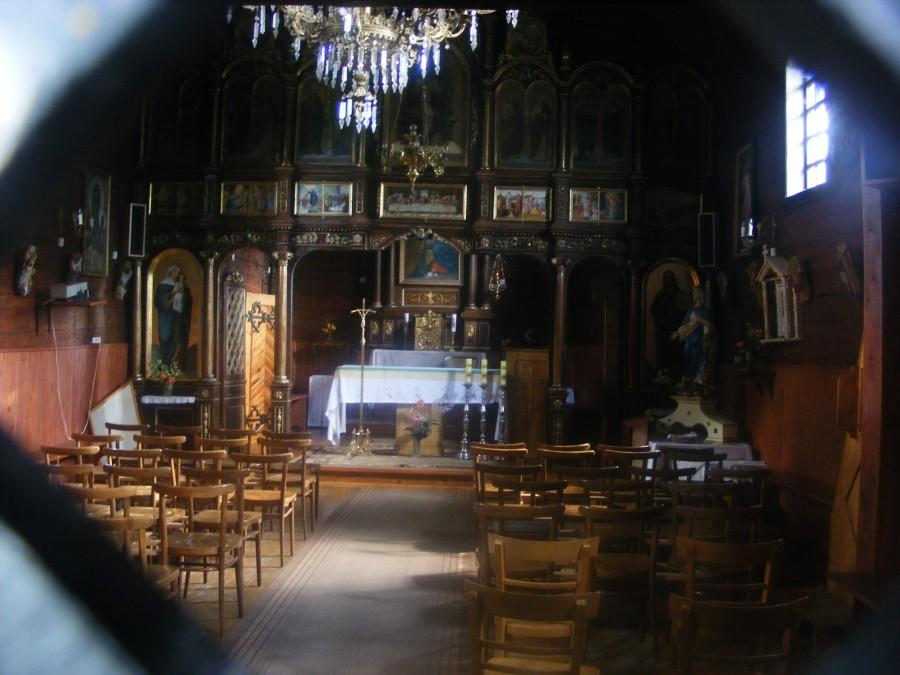 Wnętrze cerkwi w Rabem