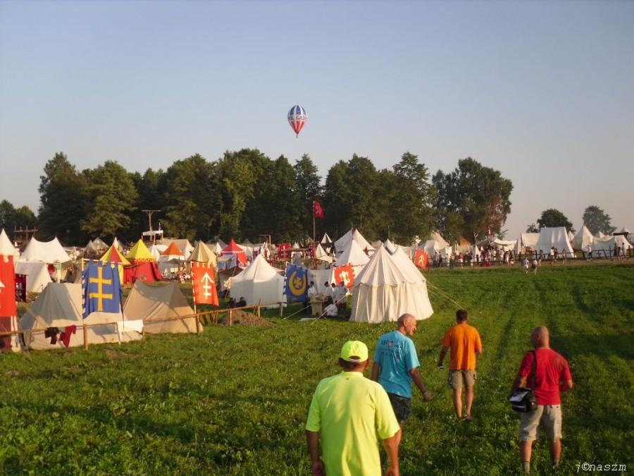 Pola grunwaldzkie - widok na obozowisko I
