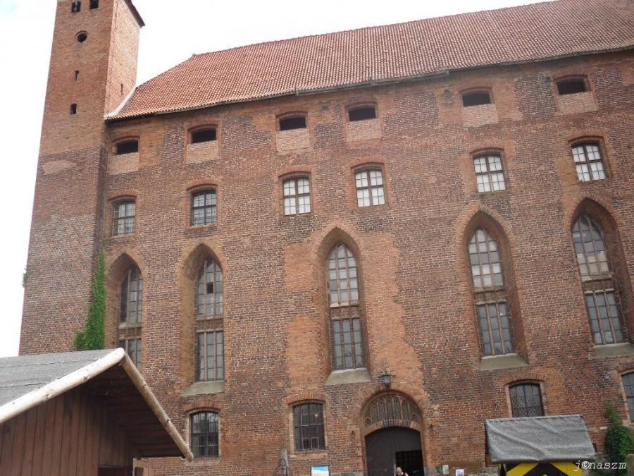 Fragment bryły zamku w Gniewie