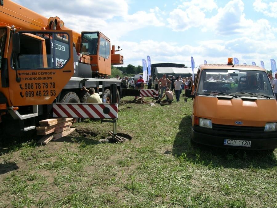 Zakopany dźwig