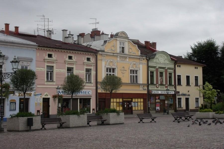 Kamieniczki na skoczowskim rynku
