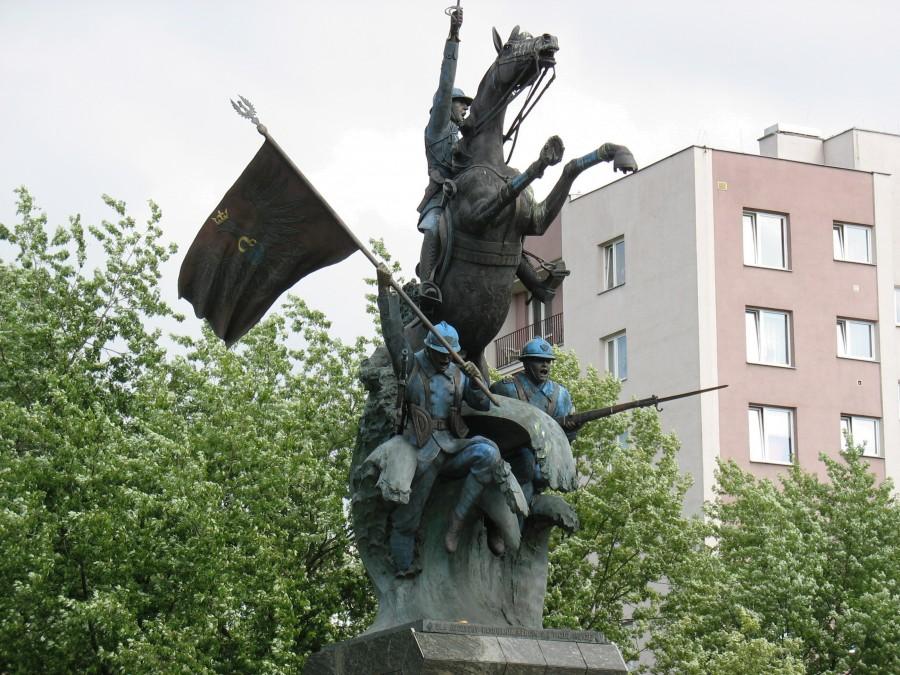 Warszawa - pomnik Hallerczyków