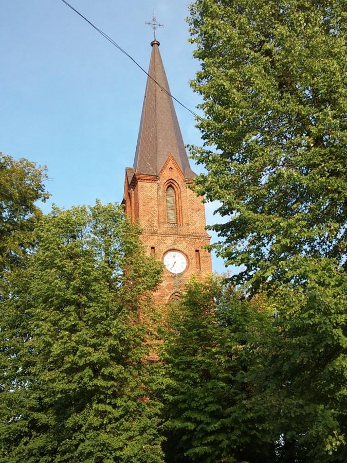 Wieża kościoła w Kuślinie