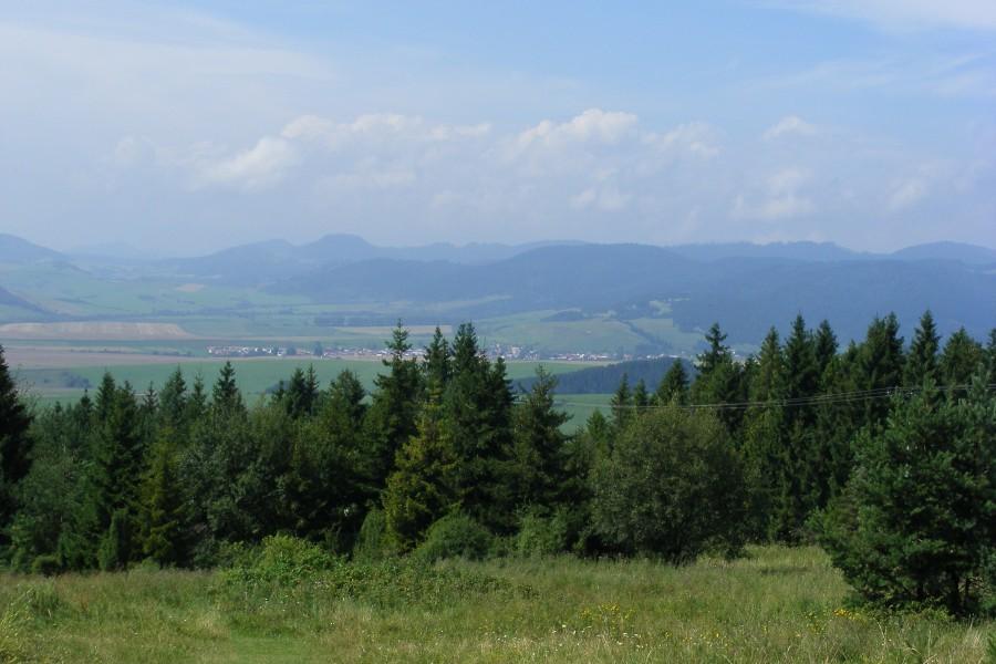 Widok ze szczytu:D tam gdzieś po prawej to Polska:)