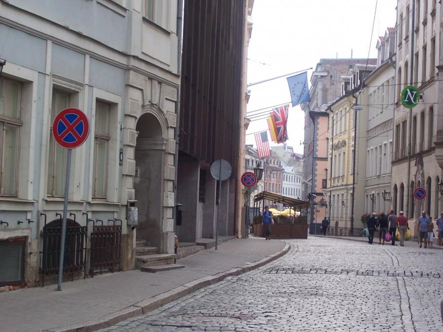 uliczki na starówce w Rydze