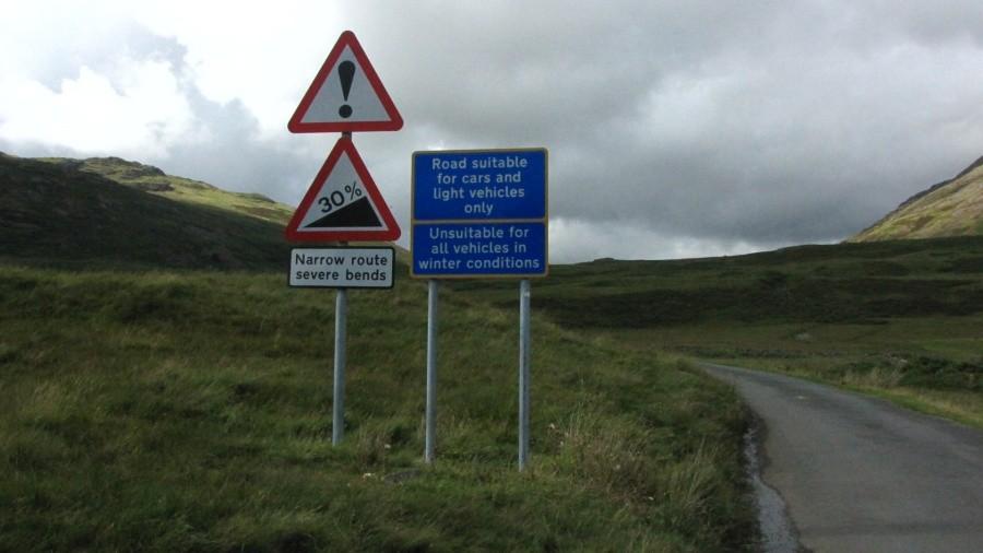 Hard Knott Pass, Lake District, Cumbria, UK
