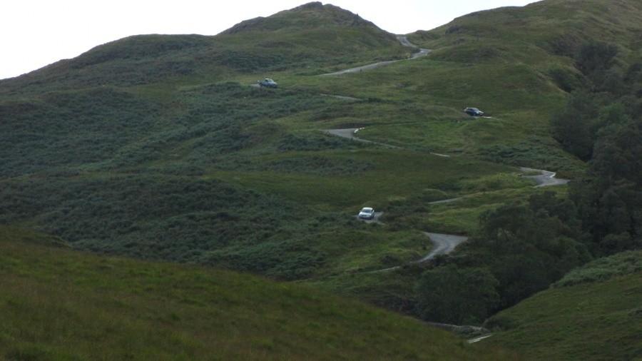 Hard Knott Pass, Lake District, Cumbria, UK