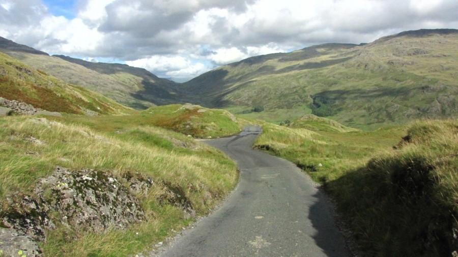 Hard Knott Pass, Lake District, Cumbria, UK