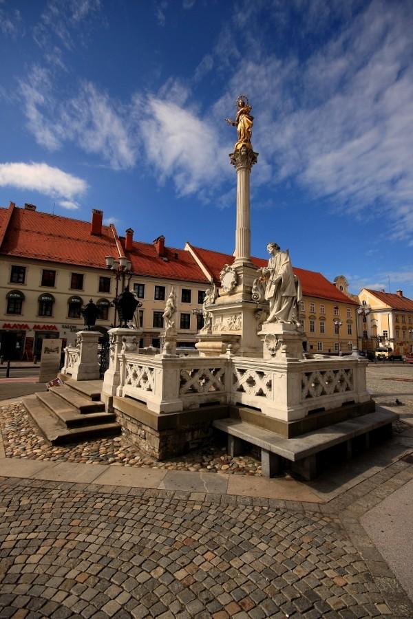Kolumna Morowa na placu głównym, Maribor, Słowenia.