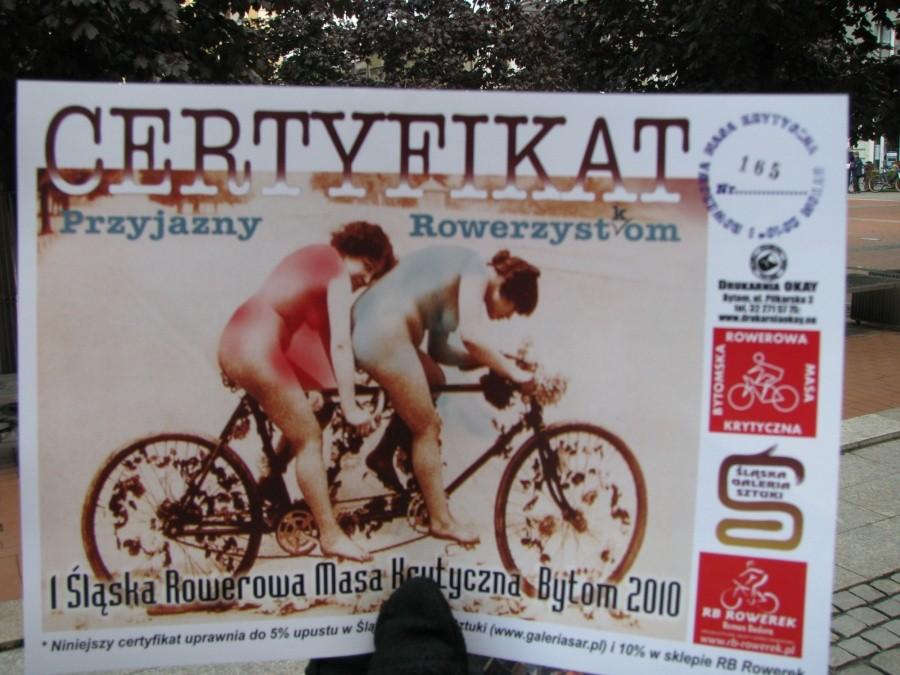 Certfikat Przyjazny Rowerzystom