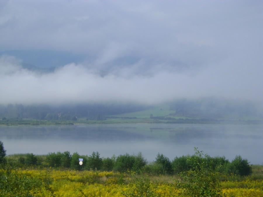 Zbiornik Sosnówka we mgle