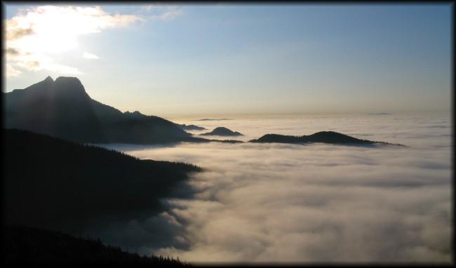 Tatry pływają w chmurach