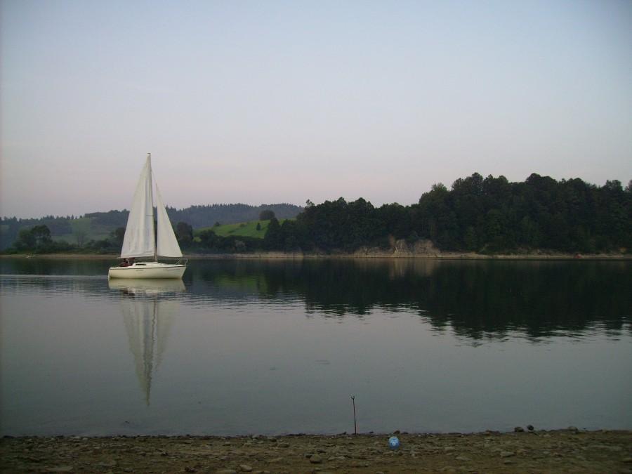 Widok z plaży w Wołkowyi