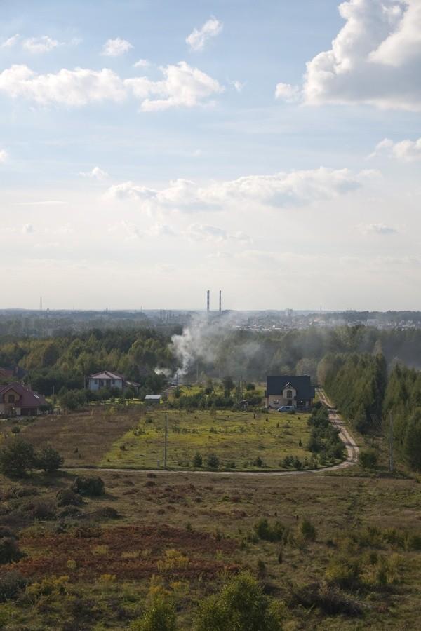 Widok na Białystok z górki w Sowlanach