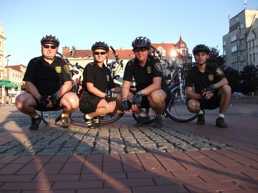 ekipa rowerowa Straży Miejskiej w Bytomiu