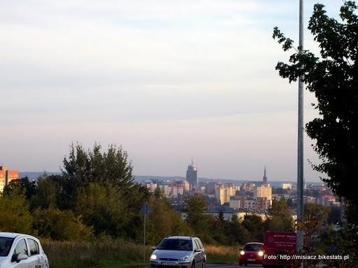 Widok z ul. Duńskiej na Szczecin w dole.