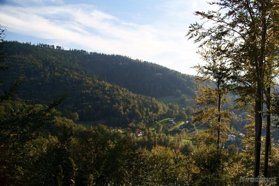 widok w stronę Bielska