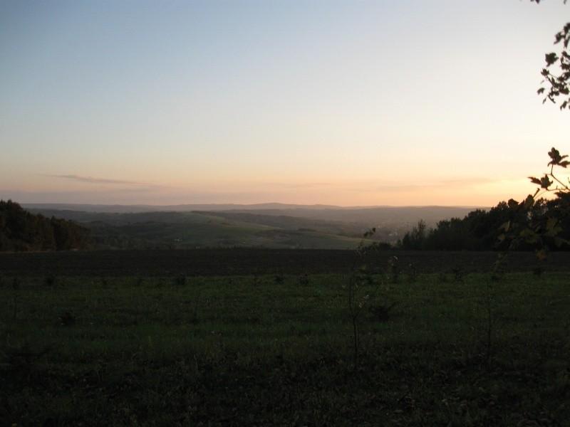 Widok na Pogórze z Borówek.