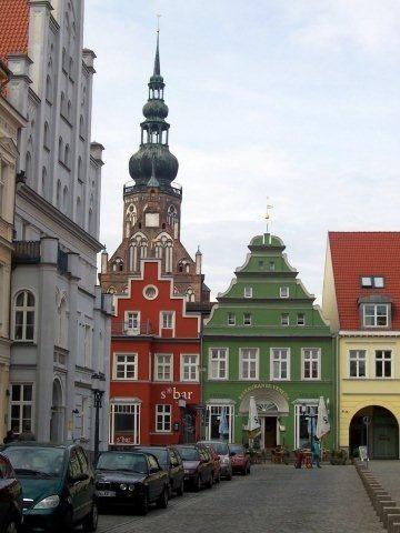 Rynek w Greifswaldzie.
