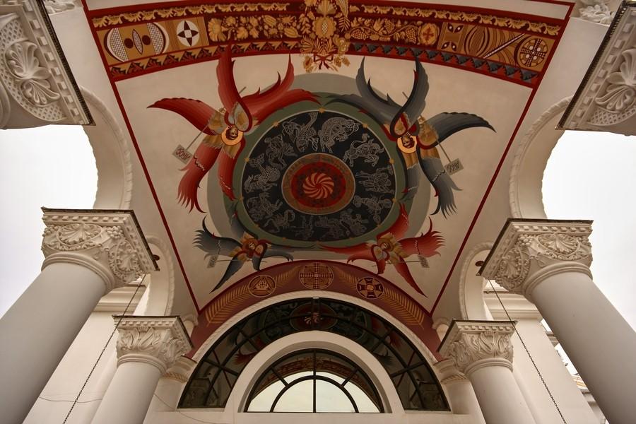 Malorichens'ke, freski na katedrze św. Mikołaja.