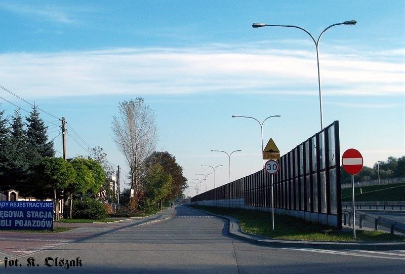 Jesień przy Wale Miedzeszyńskim