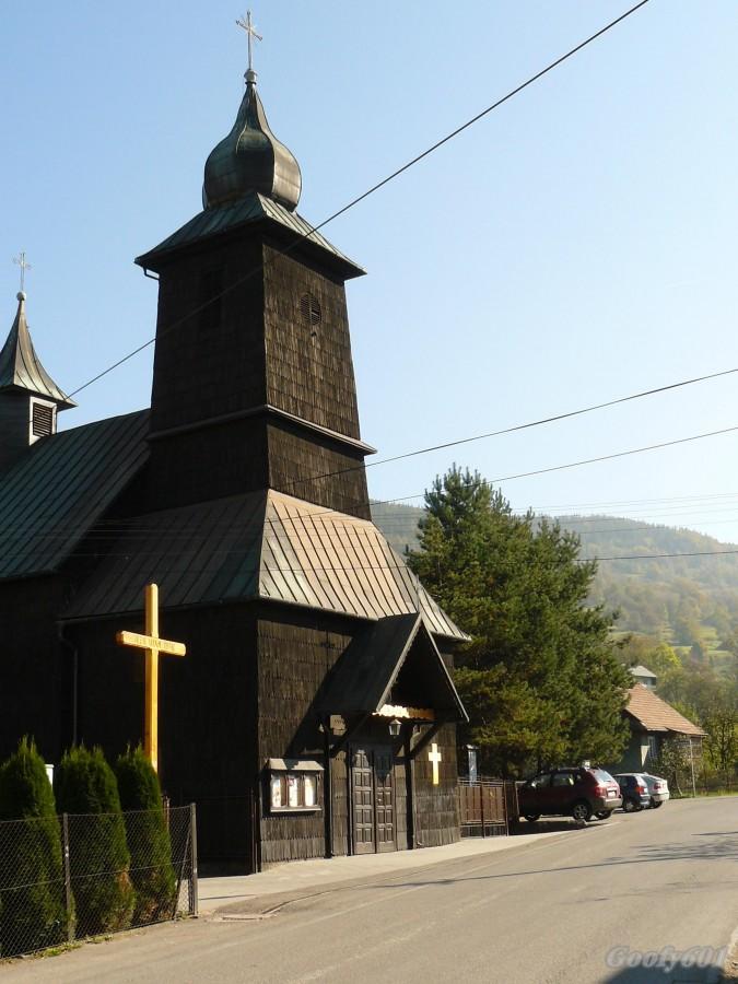 Drewniany kościół w Żabnicy (1914r.)