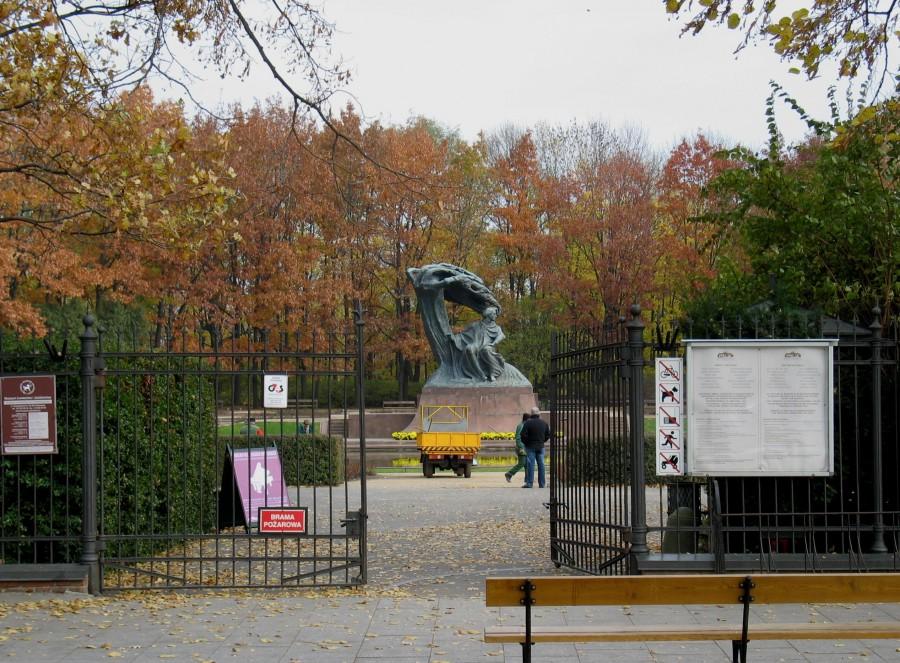 Rzut okiem na Chopina z ścieżki rowerowej