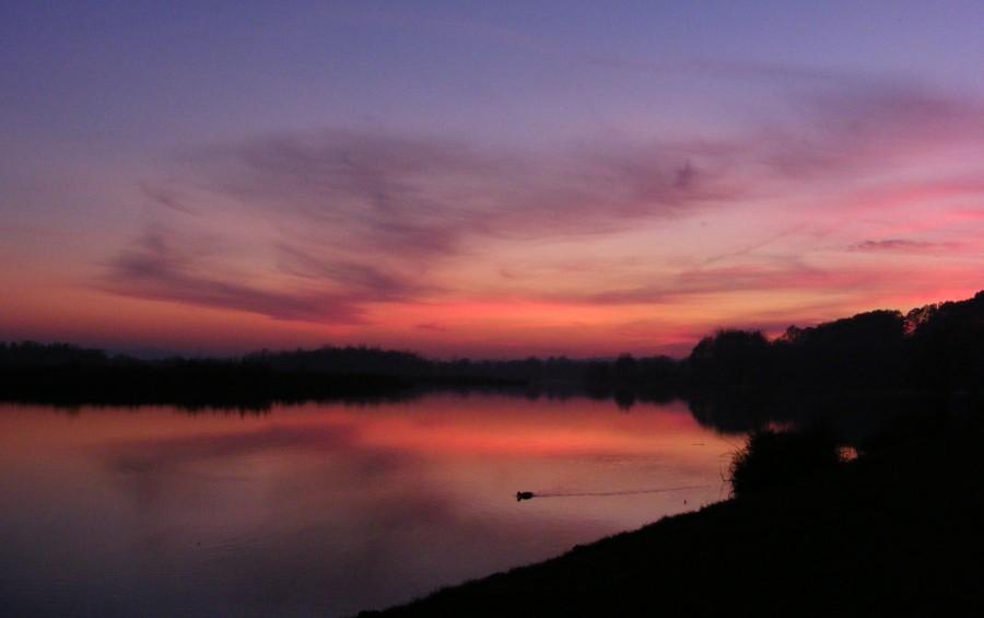 Zachód nad zalewem