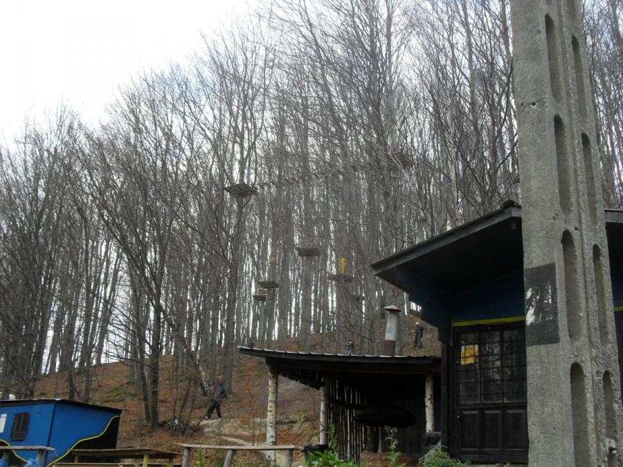 Park linowy - przysiółek - Zimna Woda