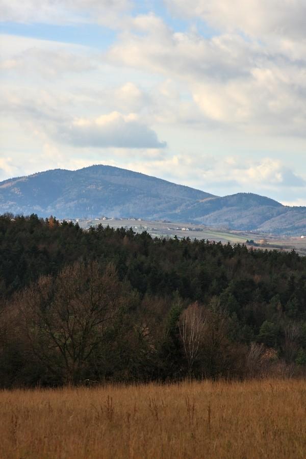 Widok na góry, Łapanów.