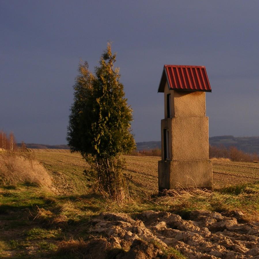 Kapliczka wśród pól