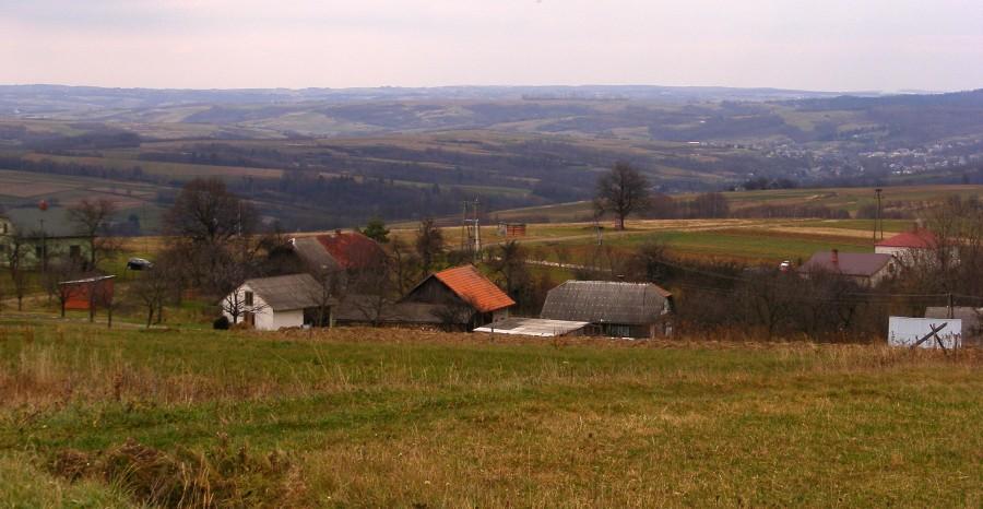Widok przed wjechaniem do rezerwatu Wilcze
