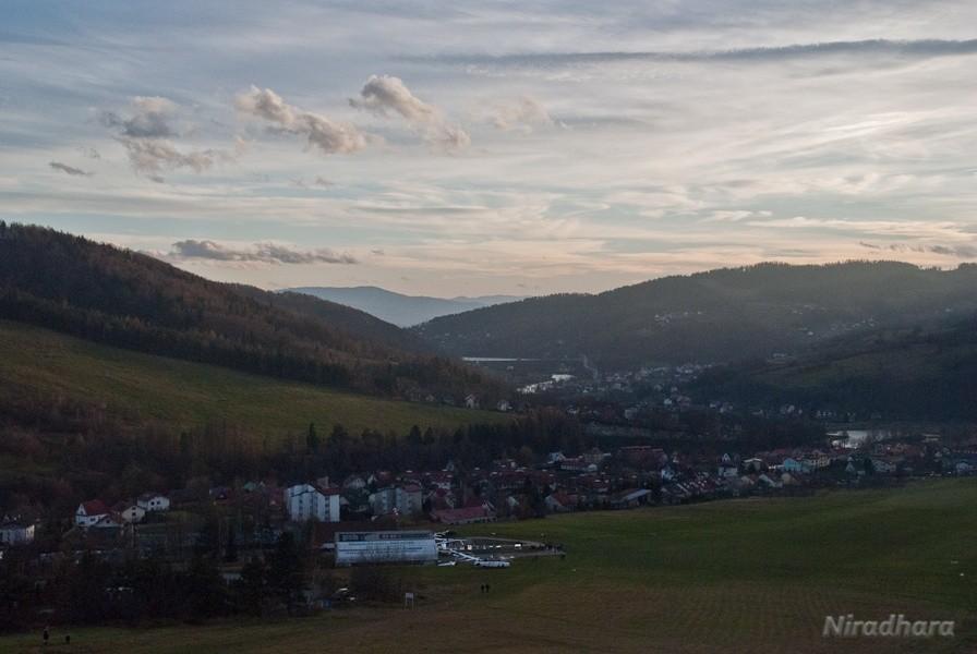 widok w stronę Żywca