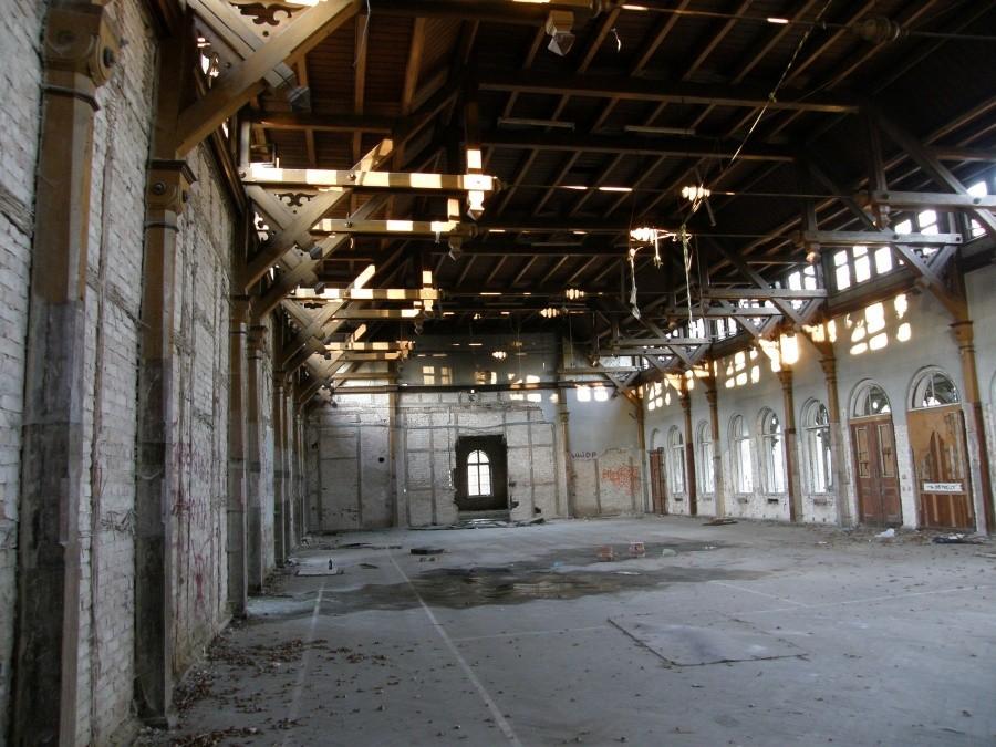 Główna sala - tutaj grali w ruletkę i w karty ...