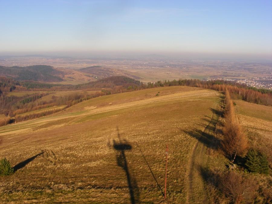 Widok z wiezy na północ