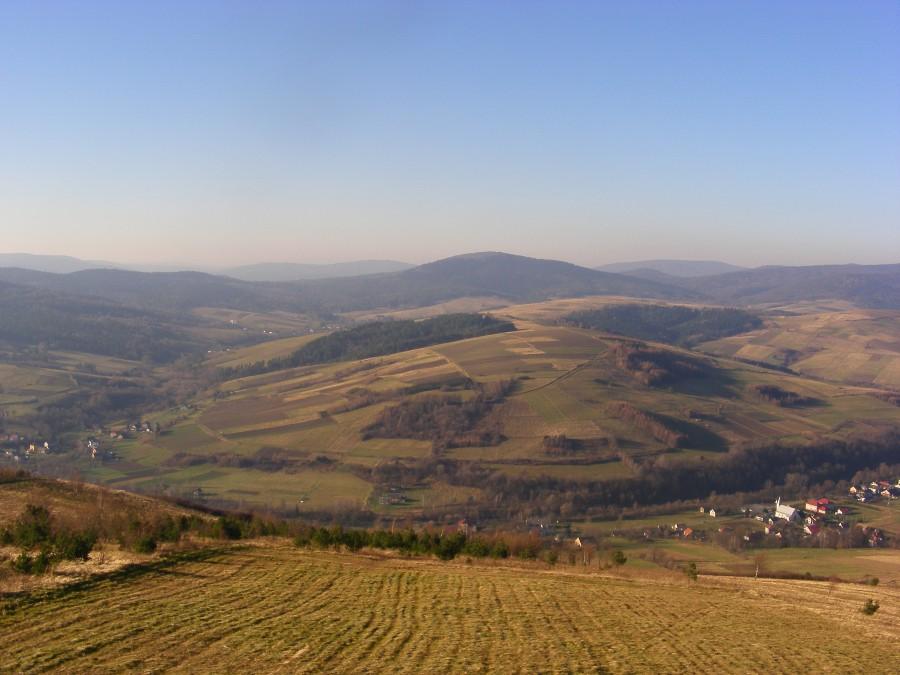 Widok na zachód- Beskid Niski