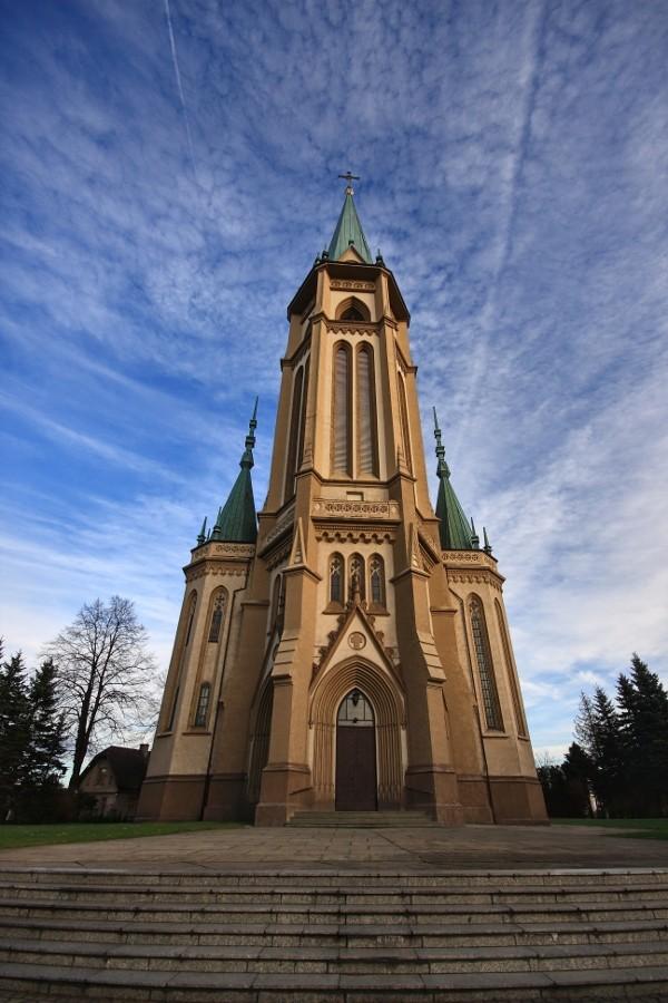 Kościół parafialny w Wilamowicach.