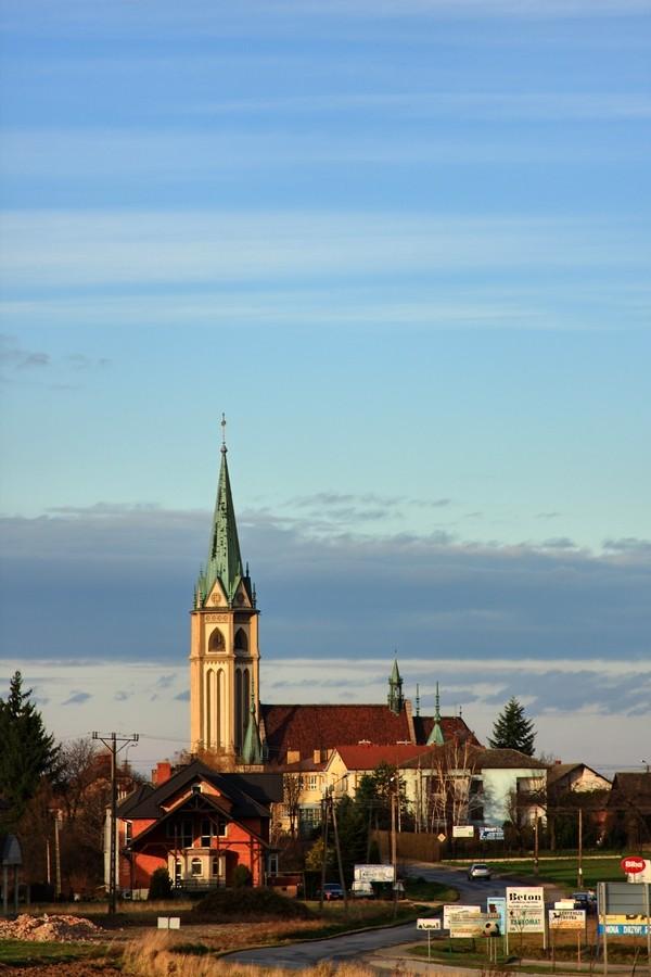 Wilamowice, kościół.