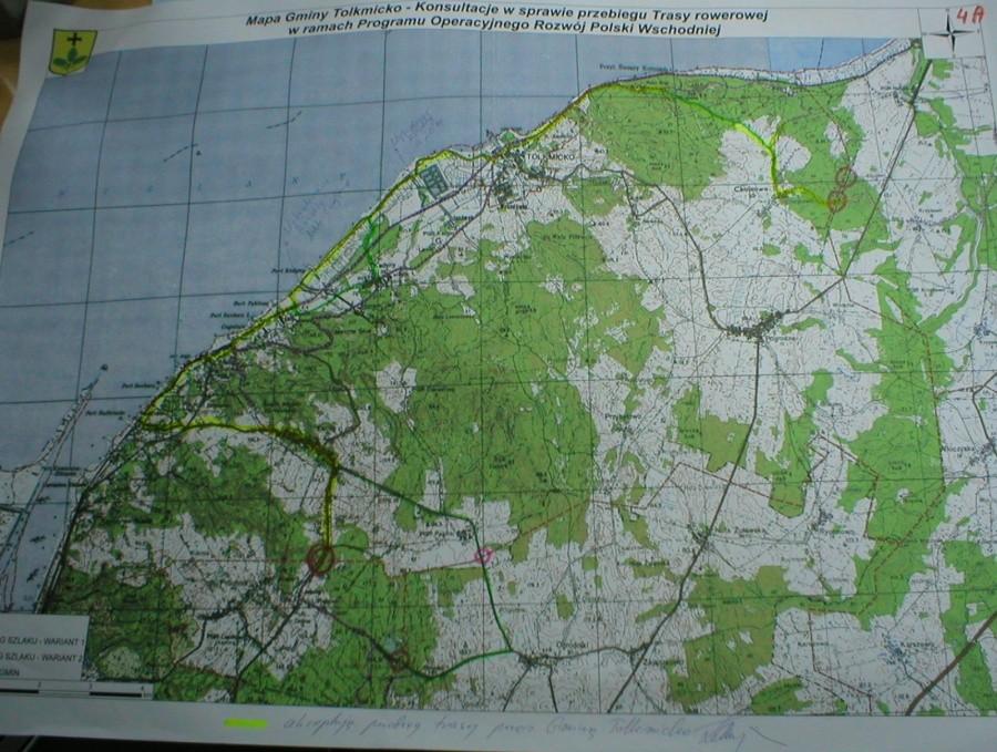 TRASA ROWEROWA POLSKI WSCHODNIEJ-GMINA TOLKMICKO