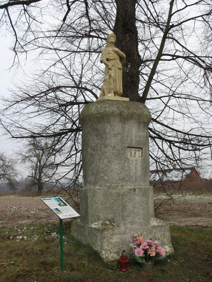 Figura św. Rocha w Zawadach