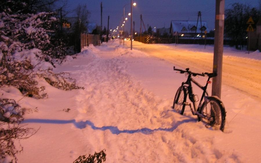 Rowerówka na Szarotkowej. Zimowa extrema :)