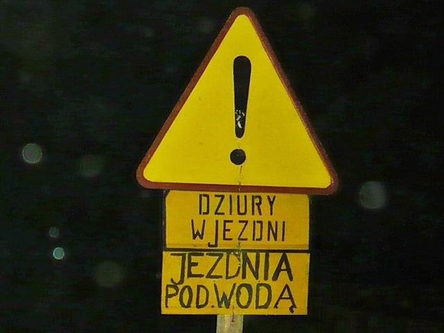 Jezdnia pod wodą