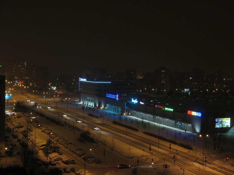 Ursynów - KEN Center, ciągle pada śnieg