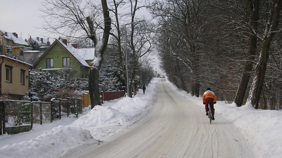 Podjazd na Osową Górę - z tym bikerem się ścigałem i doszedłem Go przed szczytem :)