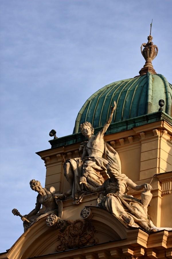 Teatr Słowackiego, rzeźby (zdjęcie z dedykacją dla Surfa).